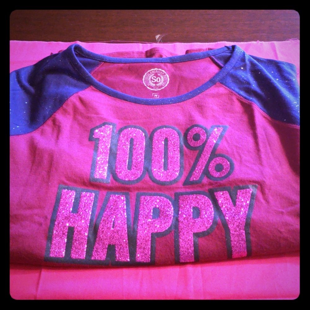100% happy tee